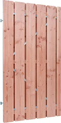 Woodvision douglas plankendeur geschaafd stalen frame 18 mm 100x190 cm onbehandeld - afbeelding 2
