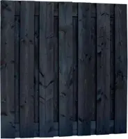 Woodvision Douglas schutting fijn bezaagd 19mm 180x180 cm zwart geïmpregneerd - afbeelding 1