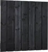 Woodvision Douglas schutting fijn bezaagd 19mm 180x180 cm zwart geïmpregneerd - afbeelding 2