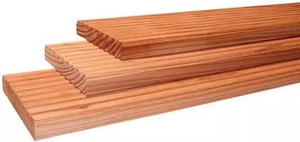 Woodvision douglas terrasplank geschaafd 2.4x13.8x500 cm geïmpregneerd - afbeelding 1