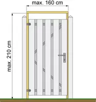 Woodvision douglas tuindeurkozijn geschaafd max 160 cm breed geimpregneerd kopen?