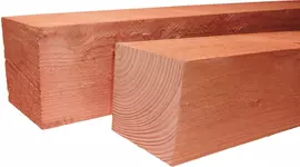 Woodvision douglas vierkante paal fijnbezaagd 12x12x300 cm onbehandeld - afbeelding 1