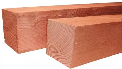 Woodvision douglas vierkante paal fijnbezaagd 15x15x250 cm onbehandeld - afbeelding 1