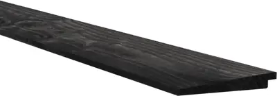 Woodvision Douglas Zweeds Rabat - 1,1–2,7 x 19,5 x 500 cm – Zwart Gedompeld - afbeelding 1