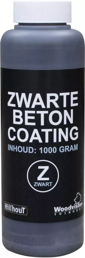 Woodvision fles zwarte betoncoating 1 liter