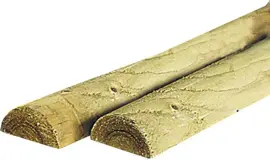 Woodvision grenen halfronde regel gefreesd 7x250 cm geïmpregneerd - afbeelding 1