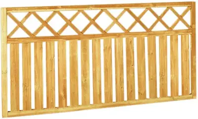 Woodvision grenen hek recht met trellis 180x90 cm geimpregneerd - afbeelding 3