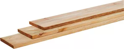 Woodvision grenen plank geschaafd 1.5x14x180 cm geïmpregneerd