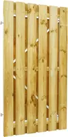 Woodvision grenen plankendeur geschaafd stalen frame 100x190 cm geimpregneerd - afbeelding 1