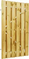 Woodvision grenen plankendeur geschaafd stalen frame 90x180 cm geimpregneerd