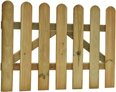 Woodvision grenen poort recht 100x60 cm geimpregneerd - afbeelding 1