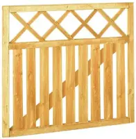 Woodvision grenen poort recht met trellis 100x90 cm geimpregneerd kopen?