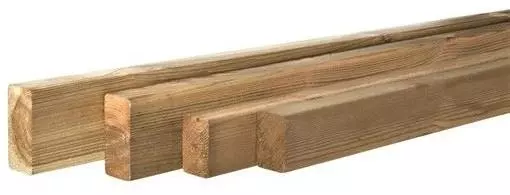 Woodvision grenen regel geschaafd 4.4x6.8x480 cm geïmpregneerd - afbeelding 1