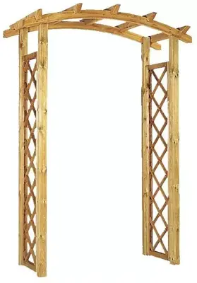 Woodvision grenen rozenboog klein doorgangsbreedte 120 cm geimpregneerd