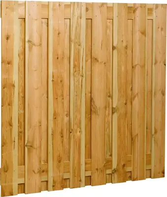 Woodvision grenen schutting fijn bezaagd verticaal 17mm 180x180cm geïmpregneerd