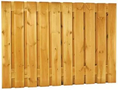 Woodvision grenen schutting geschaafd verticaal 17 mm 180x130cm geïmpregneerd