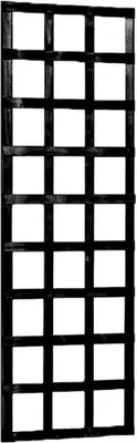 Woodvision Grenen Trellis Robuust 60 x 180 cm – Geïmpregneerd en Zwart Gedompeld - afbeelding 1