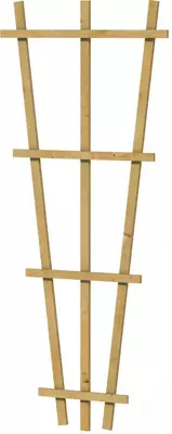 Woodvision grenen v-trellis 30-65x150 cm geimpregneerd - afbeelding 1