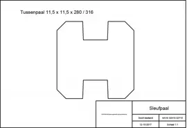 Woodvision grenen vierkante paal geschaafd 8.8x8.8x270 cm geïmpregneerd - afbeelding 2