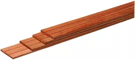 Woodvision hardhout plank geschaafd 1.5x14.5x180 cm onbehandeld - afbeelding 1
