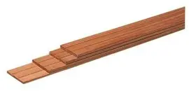 Woodvision hardhout plank geschaafd 1.5x14.5x400 cm onbehandeld - afbeelding 1