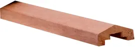 Woodvision hardhouten geschaafde afdekkap met sponning 7x3.5x180 cm