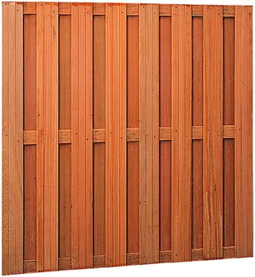 Woodvision hardhouten scherm recht 14 mm 180x180 cm