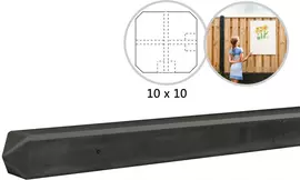 Woodvision hoekpaal beton diamantkop 10x10x280 cm antraciet ongecoat t.b.v. rotsmotief platen kopen?