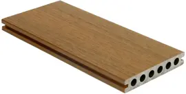 Woodvision Newtechwood hkc co-extrusie dekdeel houtstructuur 2,3x13,8x400 cm red cedar - afbeelding 1