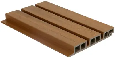 Woodvision Newtechwood hkc co-extrusie wand bekleding castellation 50 profiel 2,5x19,6x290 cm red cedar - afbeelding 1