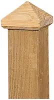 Woodvision paalornament piramide 7x7 cm hout kopen?