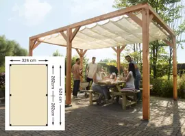 Woodvision pergola houtpakket douglas 324x524cm kopen?