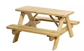 Woodvision picknicktafel björn kind 90x38.5x48.5cm - afbeelding 1