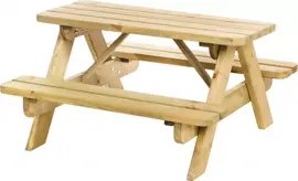 Woodvision picknicktafel björn kind 90x38.5x48.5cm - afbeelding 2