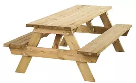 Woodvision picknicktafel bobito 220x71x80cm - afbeelding 1