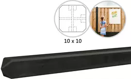Woodvision t-paal beton met diamantkop 10x10x280 cm antraciet gecoat t.b.v. rotsmotief platen kopen?