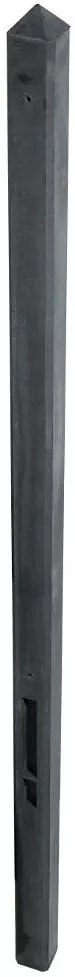 Woodvision tussenpaal beton diamantkop 10x10x190 cm antraciet gecoat t.b.v. scherm 90 cm - afbeelding 2