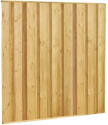 Woodvision vuren betowood dichtscherm fijnbezaagd 180x180 cm geimpregneerd - afbeelding 1