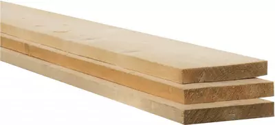 Woodvision vuren plank fijnbezaagd 2.9x19x400 cm onbehandeld - afbeelding 2