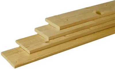 Woodvision vuren plank geschaafd 1.8x19.5x240 cm geïmpregneerd - afbeelding 1