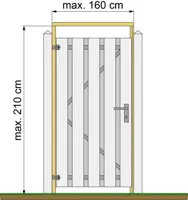 Woodvision vuren tuindeurkozijn geschaafd max 160 cm breed geimpregneerd kopen?
