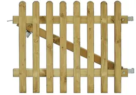 Woodvision vuren tuinpoort 100x80cm groen geïmpregneerd 
