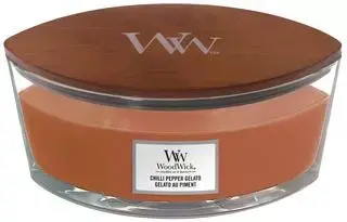 WoodWick ellipse candle chili pepper gelato 