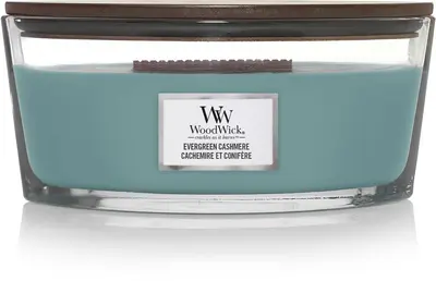 WoodWick ellipse candle evergreen cashmere 