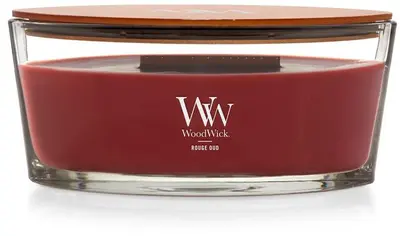 WoodWick ellipse candle rouge oud 