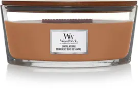 WoodWick ellipse candle santal myrrh 