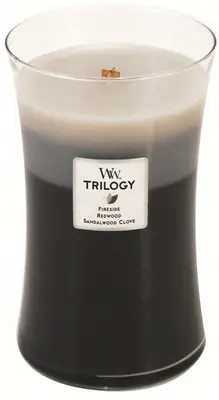 WoodWick geurkaars trilogy warm woods large candle