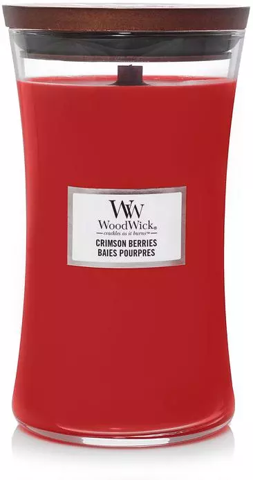 WoodWick large candle crimson berries 