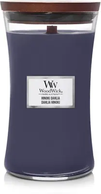 WoodWick large candle hinoki dahlia 