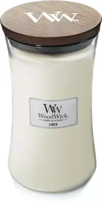 WoodWick large candle linen 